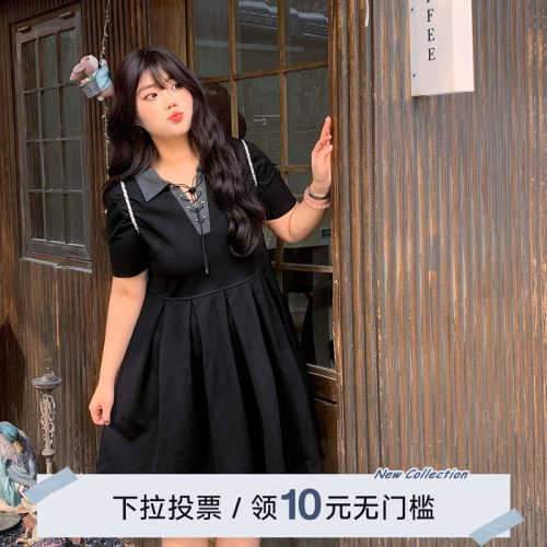 YUZI鱼子学院风假两件连衣裙子