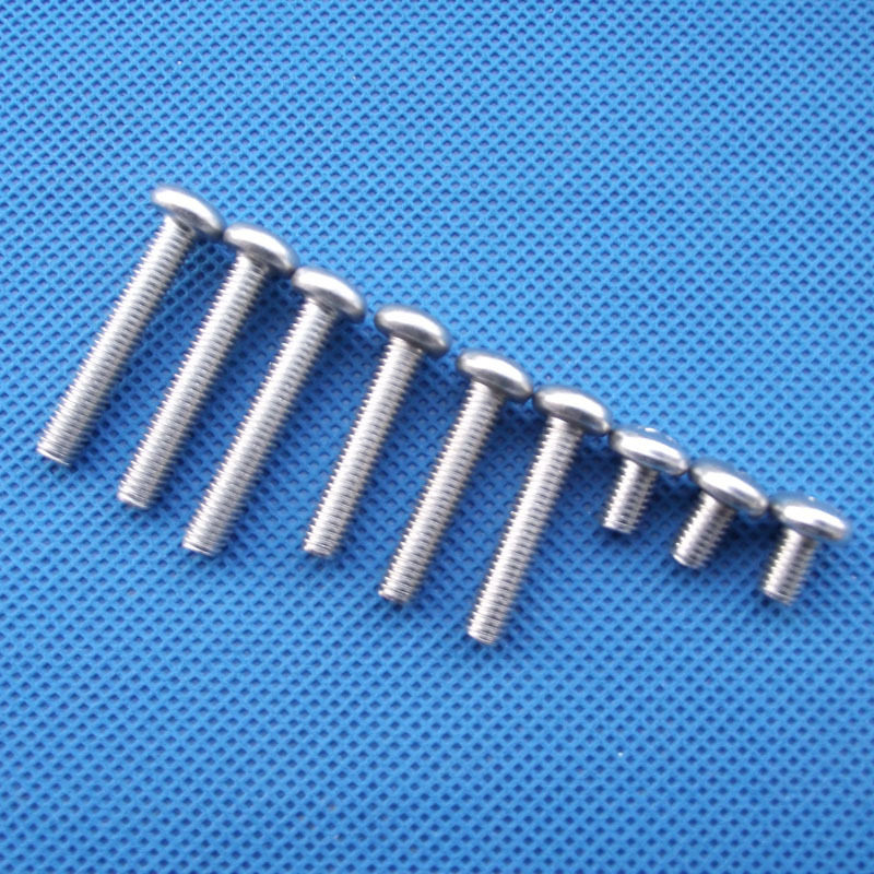 直径5mm 304不锈钢螺丝 十字圆头机螺钉 机械螺丝 M5*8--5*60