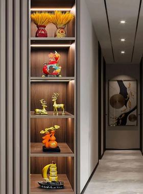新中式大套装家居玄关摆件客厅电视柜高档轻奢风办公室酒柜装饰品
