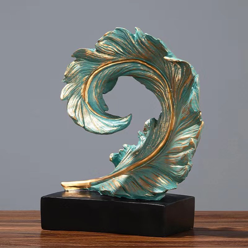 北欧简约羽毛摆件家居软装客厅工艺品办公室桌面摆设酒柜玄关装饰,家居饰品,桌面摆件,淘宝优惠券,粉丝福利购,淘宝优惠卷