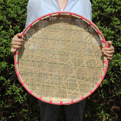 有孔凉晒手工茶叶筛家用竹匾