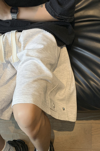 夏季短裤舒适面料薄款短裤简约百搭休闲裤男女同款K546TP30控49图片