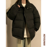 情侣美式复古运动风面包服棉服冬季新款外套棉衣潮HY460P85，男装棉衣，电商A102B