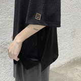 夏季圆领短袖T恤男简约纯色百搭上衣ins潮宽松情侣HY47P30，男装T恤，电商A102B