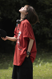 美式男女同款多色纯棉印花打底衫夏季玫瑰花短袖HY560TP25控39，男装T恤，电商A102B