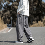 日系新款阔腿灯笼裤情侣宽松简约休闲裤山系工装裤秋K199TP50控75，男装休闲裤，电商A102B