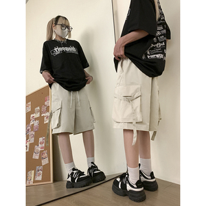 高街潮流松紧腰休闲裤大口袋设计潮牌工装裤速干裤K533TP30控49,杨幂粉色浴袍怎么搭配图片