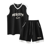 美式oversize潮流无袖宽松休闲运动服外穿篮球运动服套装T13TP55，男装衬衫，电商A102B