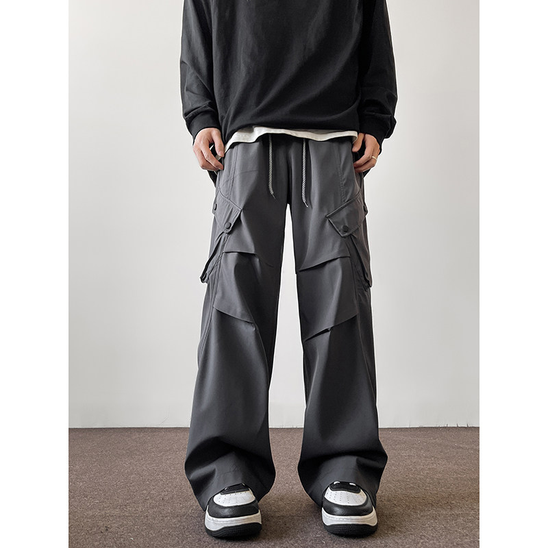 休闲宽松美式高街潮流工装裤直筒hiphop潮牌裤子K507TP50控78,男装休闲裤,电商A102B