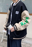 港风chic棉服冬季bf宽松加厚棒球服外套男加绒棉衣HY21P85控98，男装棉衣，电商A102B