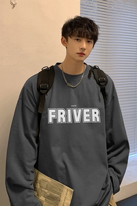 wassup happy长袖t恤男秋冬季美式潮流内搭上衣服情侣百搭打底衫图片