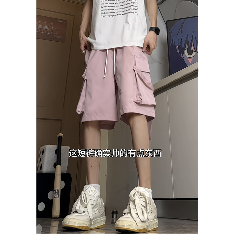 美式高街大口袋设计潮牌工装速干裤潮流松紧腰休闲裤K533TP30控49,男装休闲裤,电商A102B