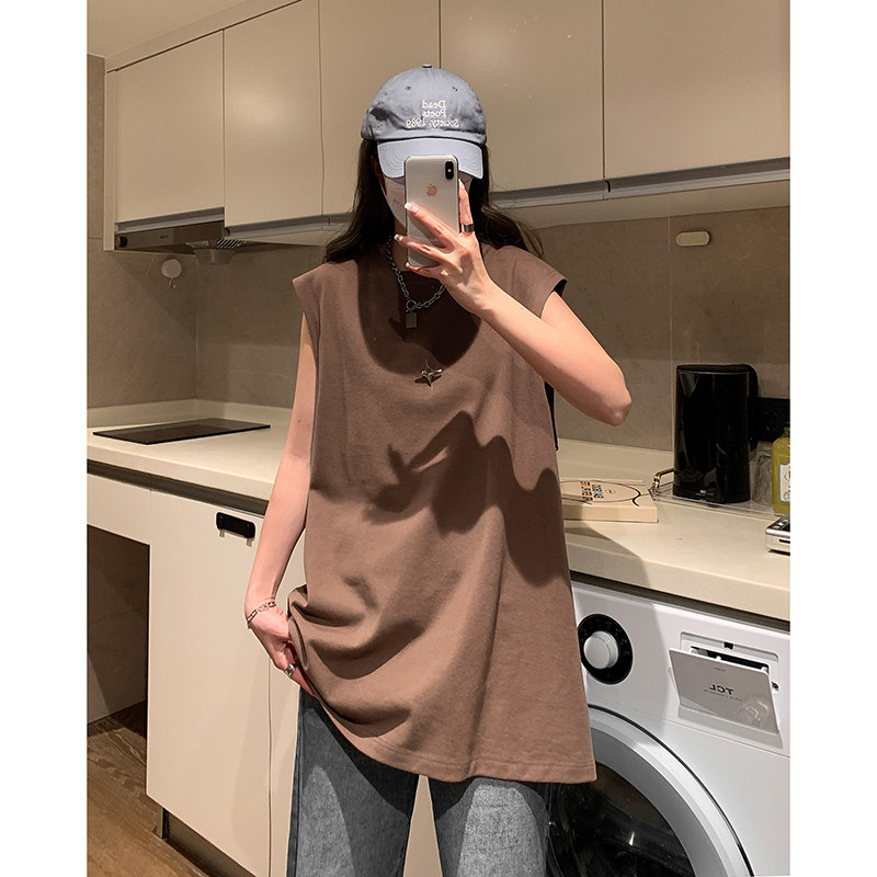 情侣ins高街背心男夏季潮牌无袖t恤休闲坎肩上衣HY312TP18控29,男装背心/马甲,电商A102B