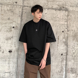 基础T恤短袖高街潮牌潮流衣服oversizeT恤美式高街HY311TP25控38，男装T恤，电商A102B