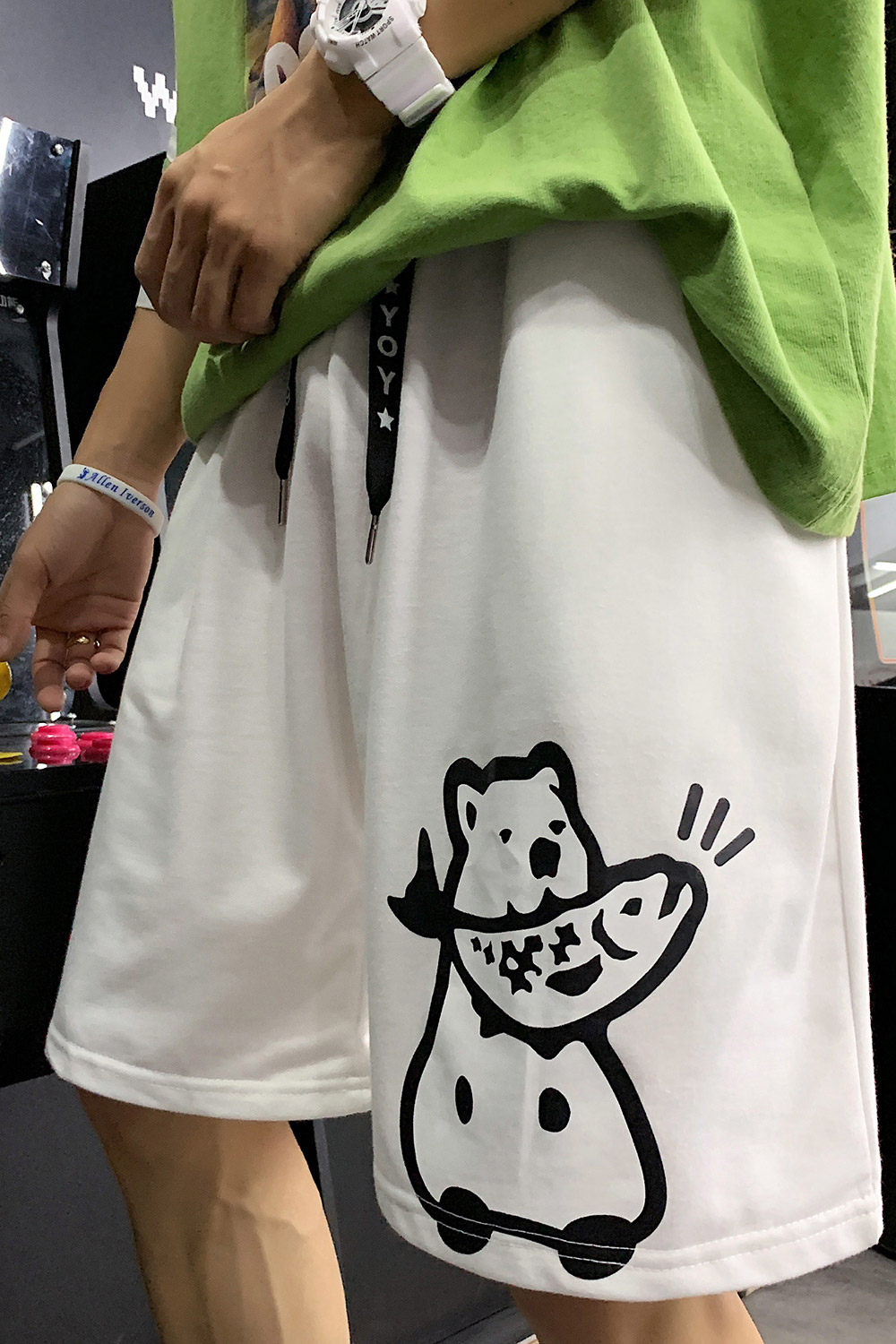 热卖短裤夏季多色卡通印花五分裤运动小清新休闲男装K20P20,男装休闲裤,电商A102B