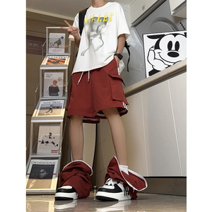 男女同款可拆卸裤子薄款散兵裤痞帅宽松束脚休闲裤子K545TP48控78图片