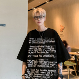 百搭款透气宽松舒适T恤短袖青春流行校园风圆领打底衫HY552TP28，男装T恤，电商A102B