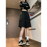 hiphop街头潮流假口袋铆钉裤潮牌百搭款休闲运动短裤K531TP30控49，男装休闲裤，电商A102B