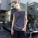 韩版无袖背心潮牌运动坎肩男士夏季衣服打底男装短袖t恤HY48TP15，男装背心/马甲，电商A102B
