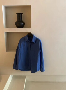 郑沅沅 100%纯棉糖果色通勤百搭衬衣 3.12 衣长68 胸围114