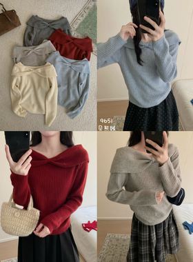 郑沅沅YVonne 高品货贝熊绒＋羊毛蝴蝶结显瘦针织套头衫11.22