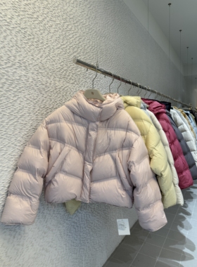 郑沅沅【高充绒量鹅绒服】蓬松休闲款很保暖立领鹅绒服11.23