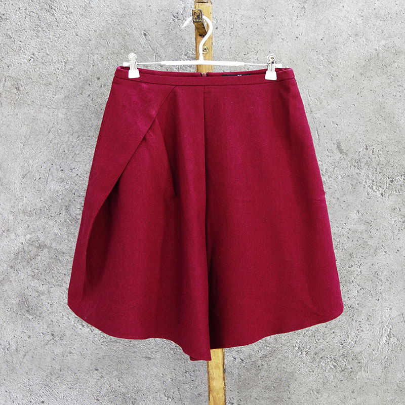 春秋夏不规则前长后短半身裙