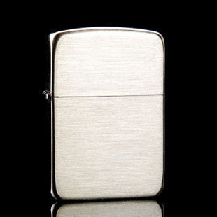 美国复刻拉丝纯银zippo打火机
