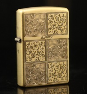 美国原装正品 芝宝打火机 纯铜深雕唐草 春暖花开ZAR-BB 限量1000
