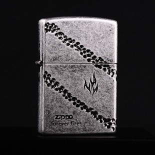 美国原装正品 ZIPPO打火机 韩版 古银深雕不灭之火C 专柜正版限量