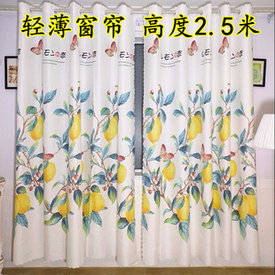 热销北欧风格ins网红新款简约窗帘卡通款阳台卧室客厅隔帘轻薄款