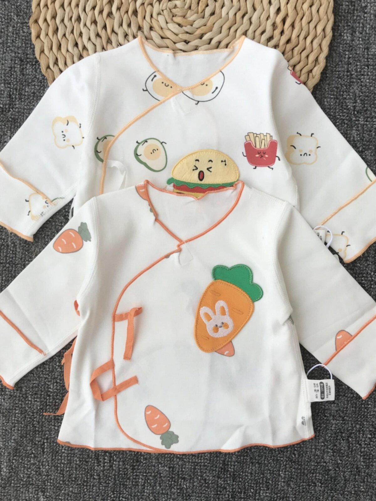 NEWBORN HALF-BACK CLOTHES BABY MONK CLOTHES PREMATURE BABIES NEWBORN BABY MOISTURE-PROOF SHIRTS COTTON TOPS SPRING AND AUTUMN