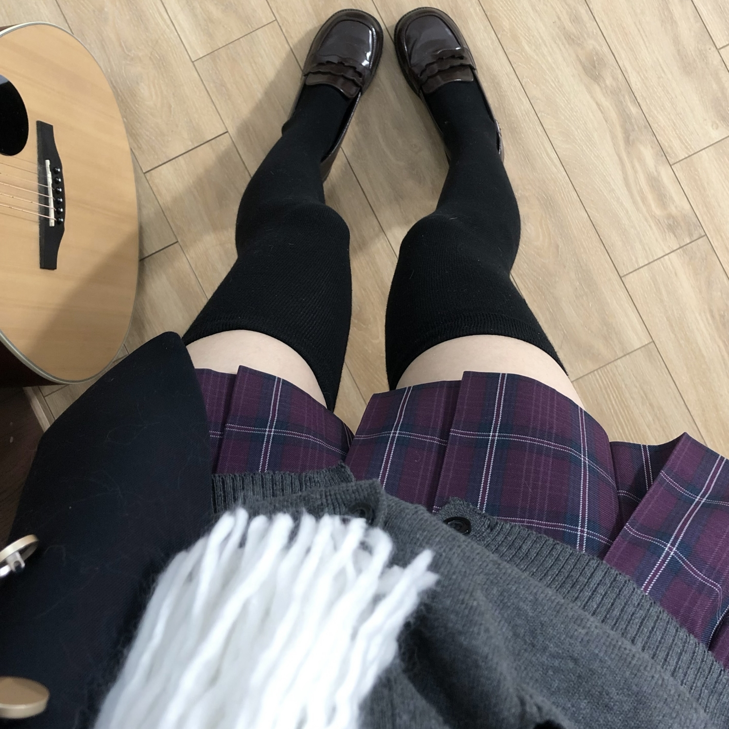 一封信jk短裙格裙校供红色jk格裙