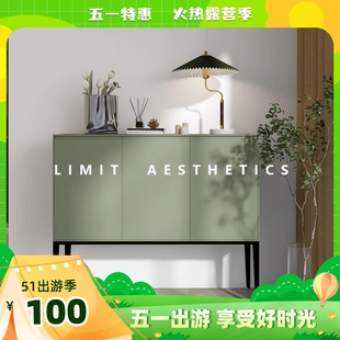 轻奢烤漆餐边柜现代简约客厅靠墙储物玄关厨房收纳柜Z 极简意式