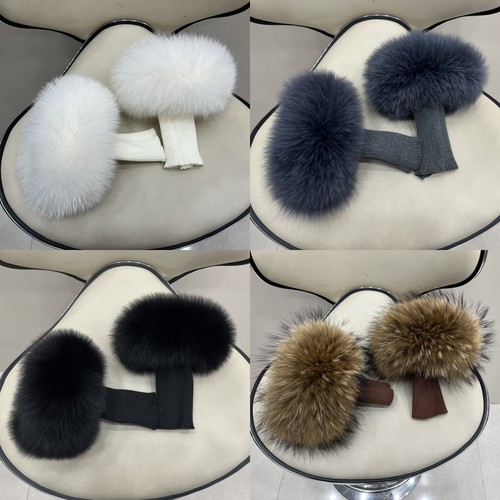 狐狸皮整张真狐狸毛袖口拍拍圈袖套手腕套毛毛定做袖鞋套单买毛圈