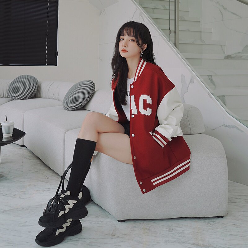 现货短款百搭棒球服外套女7307P135控188,女装短外套,浙宝218
