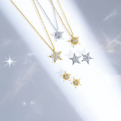 明日之星项链star纯银女