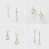 日系轻奢agete阿卡朵 耳坠耳环 水滴摇曳 天然珍珠 复古蕾丝镂空