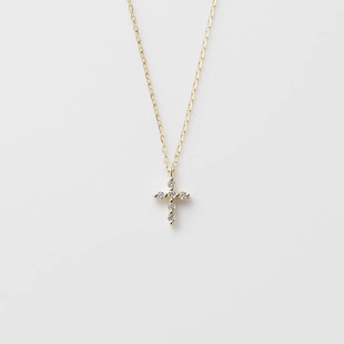 经典奢华 日系agete阿卡朵 迷你十字架 高级感 纯银超闪百搭项链