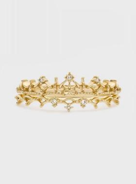 皇冠星辰戒指纯银轻奢女