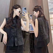 马夹薄款 春秋网红爆款 中式 欧货2025新款 小香国风盘扣洋气女式 马甲