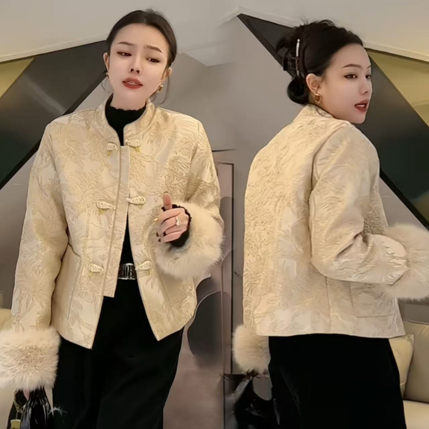 超火轻薄洋气二棉棉衣棉服