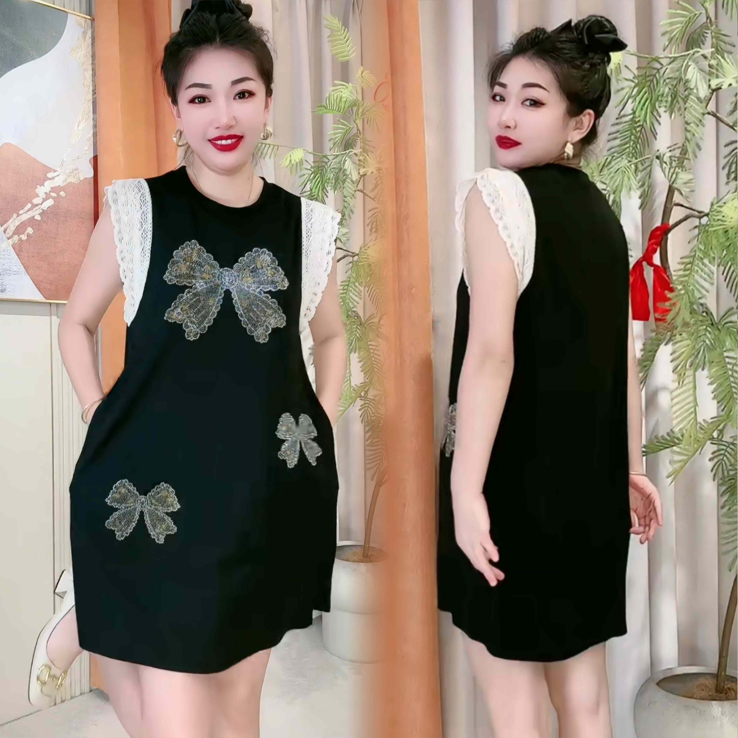 夏天巨凉快的无袖绝美小连衣裙