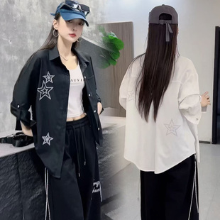 独特漂亮巨好看衬衫女款2026超火减龄又a又飒的宽松慵懒风白衬衣