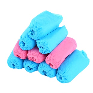 航图鞋套一次性无纺布鞋套家用防尘透气防滑无尘车间100只