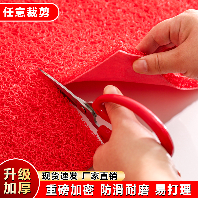 进门专用脚垫门厅喜庆除尘红地毯