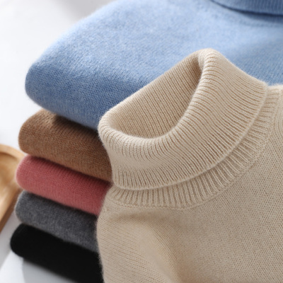 休闲秋冬季纯山羊绒加厚毛衣