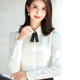 女长袖 工装 职业正装 白色衬衫 工作服2020春装 新款 打底衬衣时尚 收身