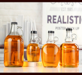 茶油瓶子空瓶装 瓶子葡萄酒瓶玻璃芝麻油密封漂亮青梅泡酒 自酿酒