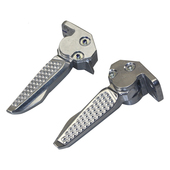 脚踏后脚蹬 适用豪爵ADX125 58A原厂铝合金后搁脚 支架 HJ125T